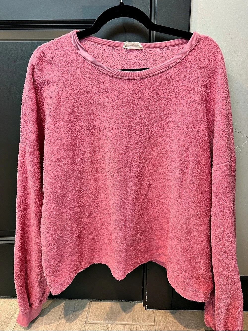 American Vintage Bobypark Sweatshirt Pink Cotton Size Medium